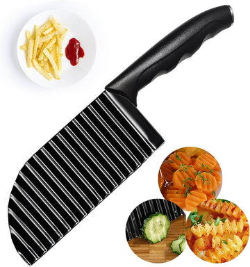 Billy Wavy Crinkle Cutting Knife – Perfect for French Fries, Chips & Garnishes